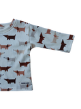 Camiseta Manga Larga Perros Teja