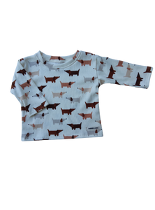 Camiseta Manga Larga Perros Teja